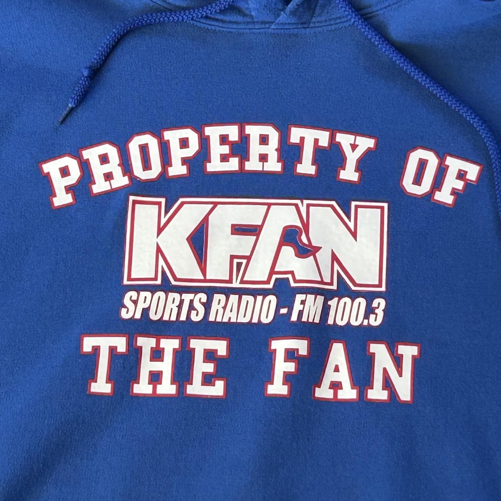 KFAN Hoodie Mens 2XL Blue Sports Radio 100.3 The Fan Sweatshirt Minnesota - Picture 4 of 9